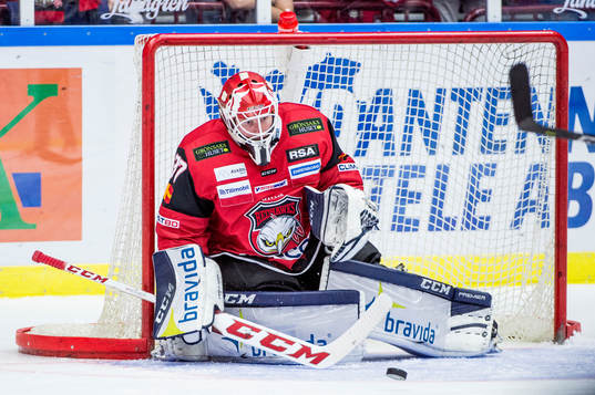 Malmö Redhawks målvakt Jonas Gunnarsson