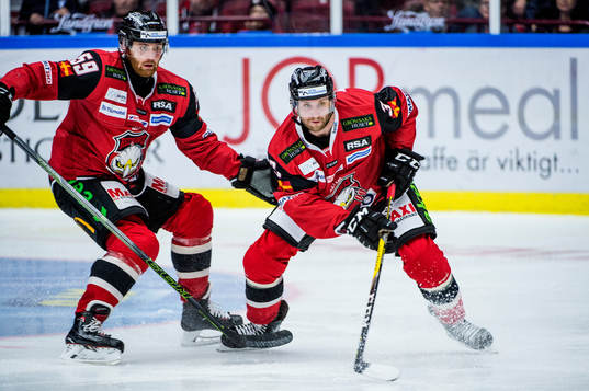 Malmö Redhawks Anton Mylläri och Sebastian Dyk