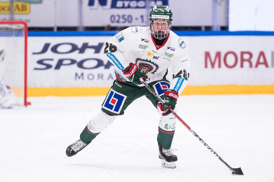 Frölundas Rasmus Dahlin  i ishockeymatchen i SHL mellan