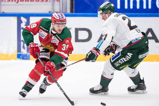 Moras Jacob Nilsson Frölundas Christoffer Ehn   i