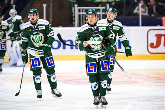 Färjestads Jens Westin, Oskar Steen och Michael Lindqvist