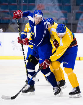 Sveriges Staffan Kronwall och Jonas Junland