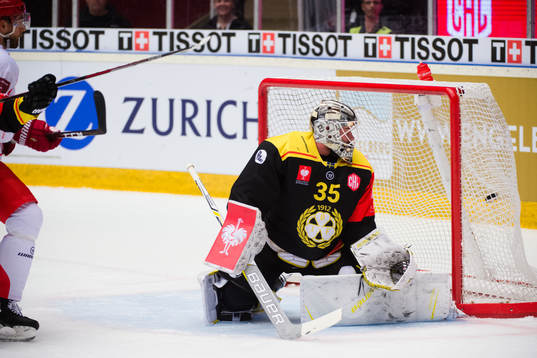 Tomas Marcinko of Ocelari Trinec scores the 0-1 goal behind