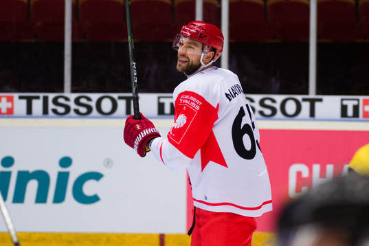 Tomas Marcinko of Ocelari Trinec celebrates the 0-1 goal