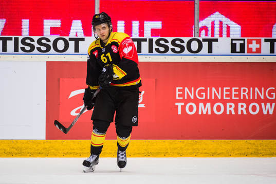 Juuso Ikonen of Brynäs looks dejected