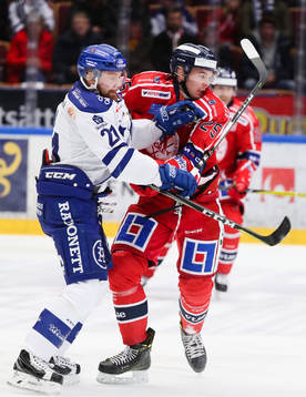 Leksands Mattias Ritola och Västerviks Patrik Blomberg