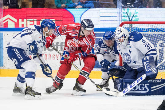 Leksands Alex Friesen och Västerviks Patrik Blomberg och