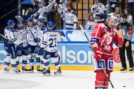 Leksands Mattias Ritola och Emil Bemström och Anton