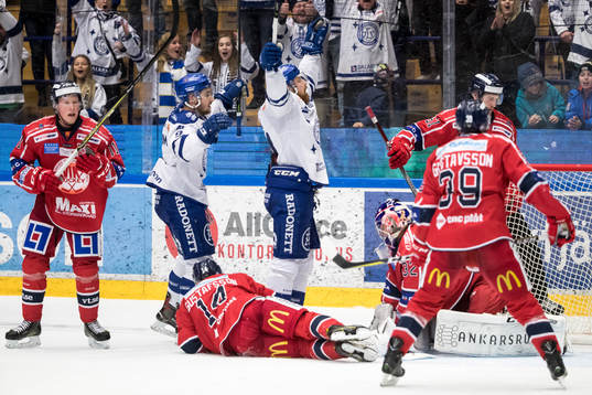 Leksands Mattias Ritola jublar