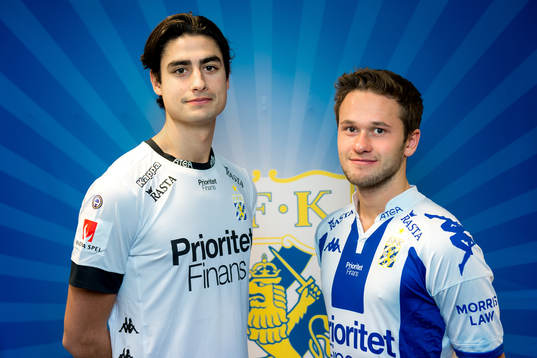 IFK Göteborgs målvakt Tom Amos och Andreas Öhman