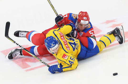 The Channel One Cup match between the Russian and Sweden