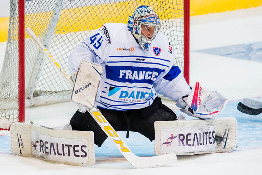 Goaltender Florian Hardy of France