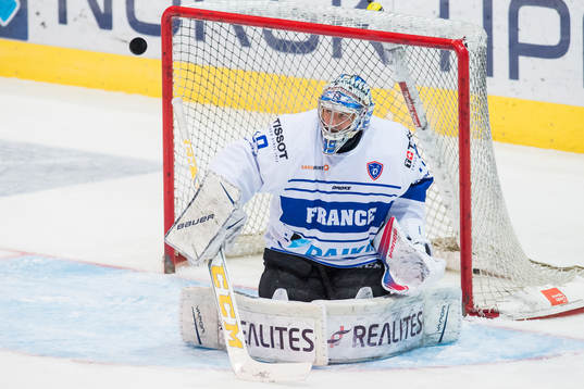 Goaltender Florian Hardy of France