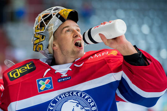 Goaltender Henrik Holm of Norway