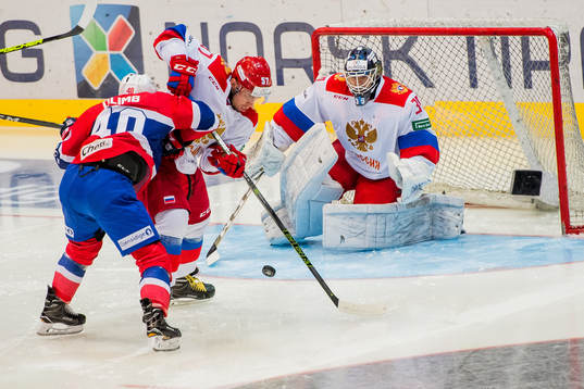 Ken Andre Olimb of Norway, Egor Rykov of Russia and