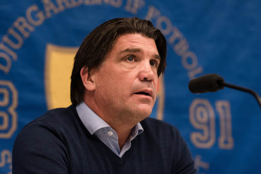 Djurgårdens Sportchef Bosse Andersson när Kim Källström