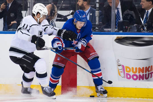 Kings Anze Kopitar utmanar Rangers Jesper Fast