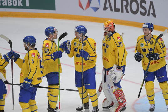 The Channel One Cup match between the Sweden and Czech