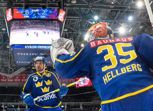 The Channel One Cup match between the Sweden and Czech