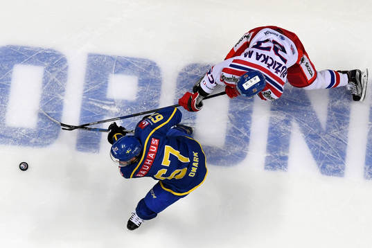 The Channel One Cup match between the Sweden and Czech