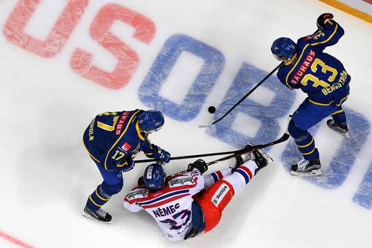 The Channel One Cup match between the Sweden and Czech