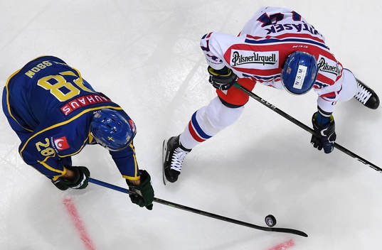The Channel One Cup match between the Sweden and Czech