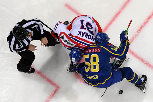 The Channel One Cup match between the Sweden and Czech