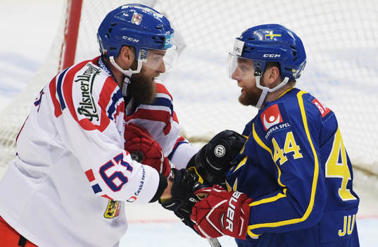The Channel One Cup match between the Sweden and Czech