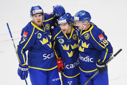 The Channel One Cup match between the Sweden and Czech