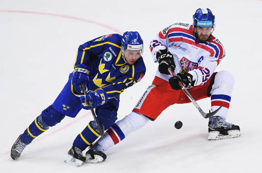 The Channel One Cup match between the Sweden and Czech