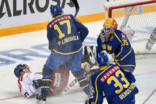 The Channel One Cup match between the Sweden and Czech