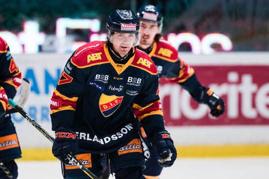 Djurgårdens Linus Johansson jublar
