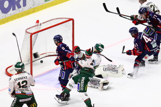 Mål 0-1 av Frölundas Max Friberg