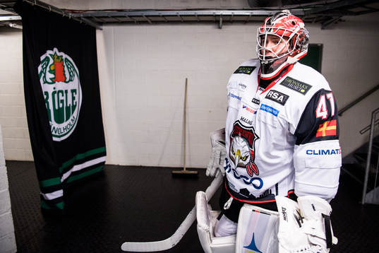 Malmö Redhawks målvakt Anton Malmborg