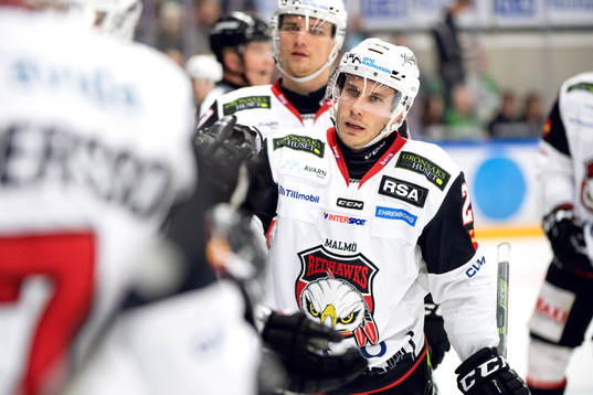 Malmö Redhawks Andy Miele jublar