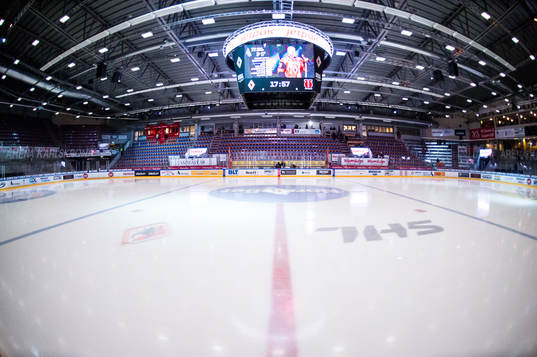 NKT arena invändigt innan ishockeymatchen i SHL mellan