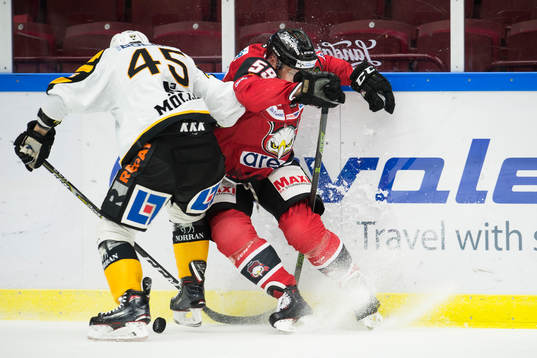 Malmö Redhawks  Anton Mylläri och Skellefteås Oscar