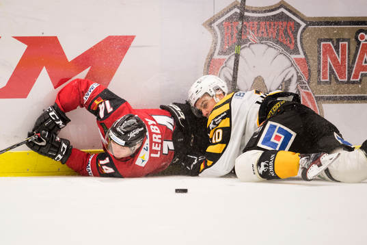Malmö Redhawks Carl-Johan Lerby och Skellefteås Joakim