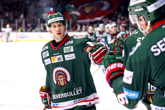 Frölundas Matt Donovan jublar