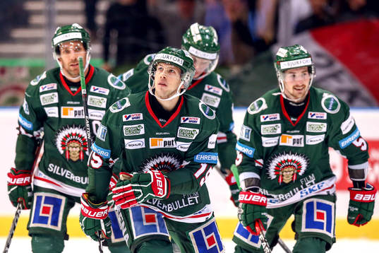 Frölundas Matt Donovan jublar