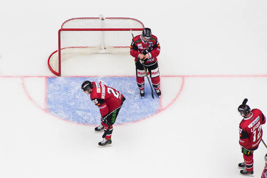 Malmö Redhawks Axel Wemmenborn, Andy Miele och Matias