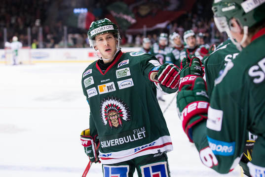 Frölundas Matt Donovan jublar
