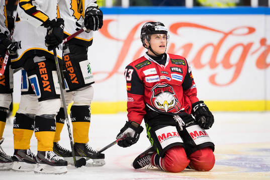 Malmö Redhawks Christoffer Forsberg deppar
