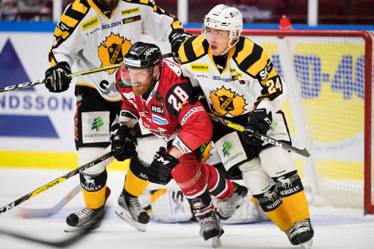 Malmö Redhawks Jens Olsson och Skellefteås Andreas