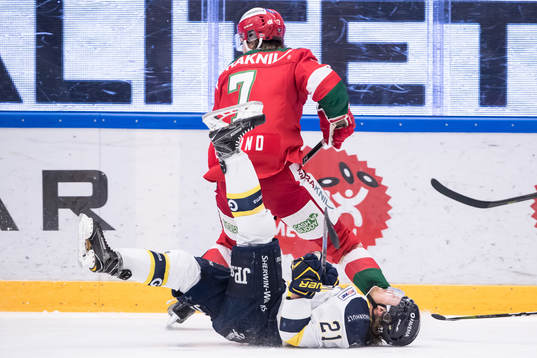 s Mattias Tedenby  i ishockeymatchen i SHL mellan Mora och