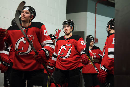 Devils Marcus Johansson i spelargången
