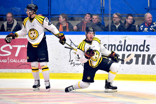 Brynäs Kevin Clark jublar
