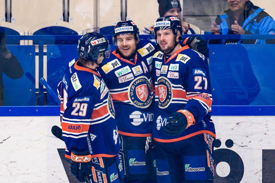 Växjös Pontus Holmberg, Erik Josefsson och Martin