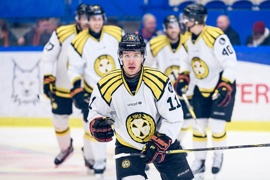 Brynäs Kevin Clark jublar