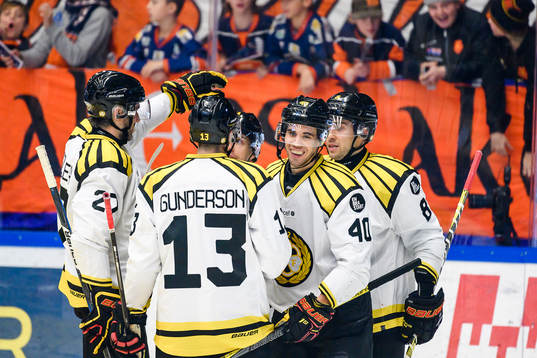 Brynäs Jesper Jensen jublar